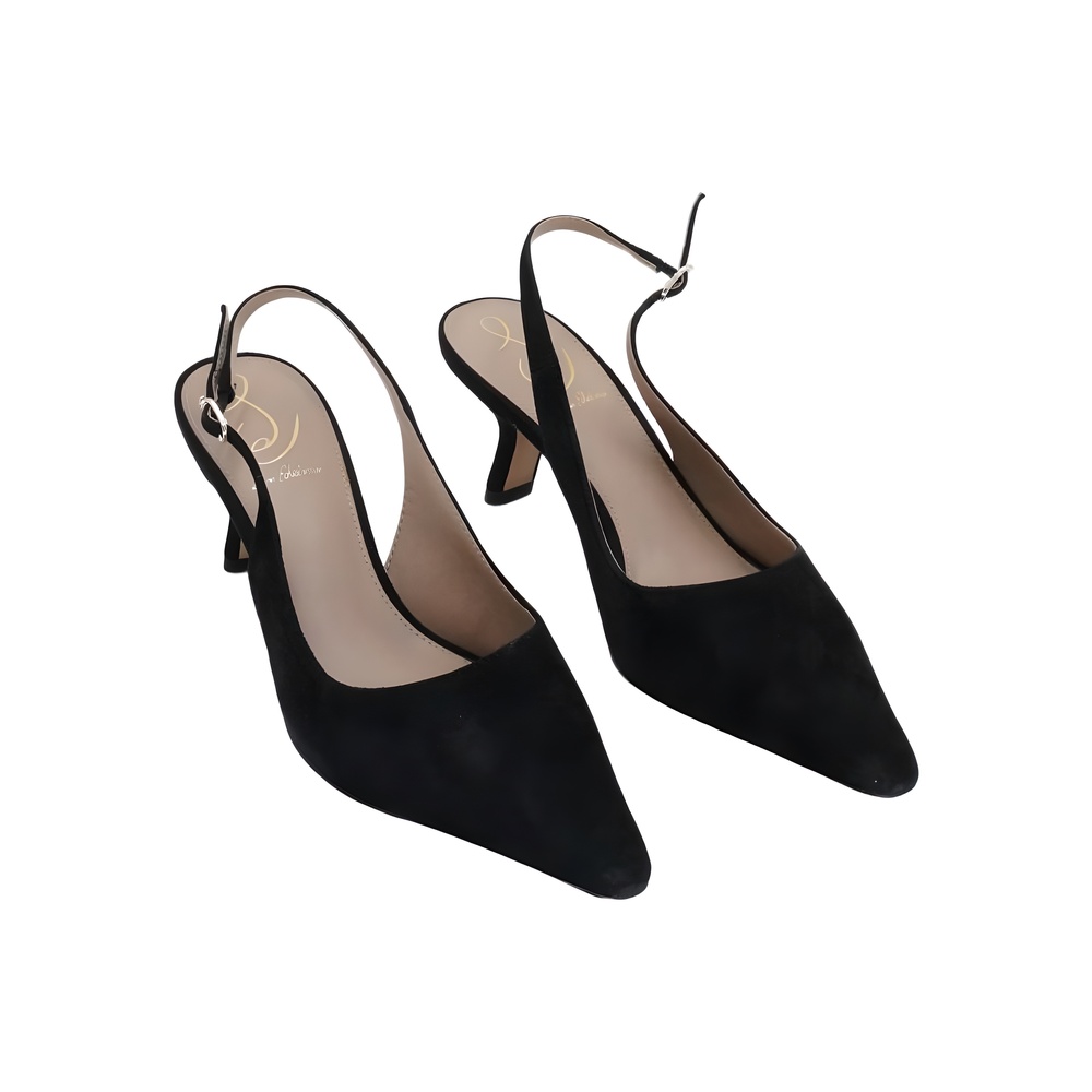 Sam Edelman Womens Bianka Slingback Pump Suede Black Size 7M